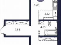 2-к. квартира, 56,7 м², 5/9 эт.