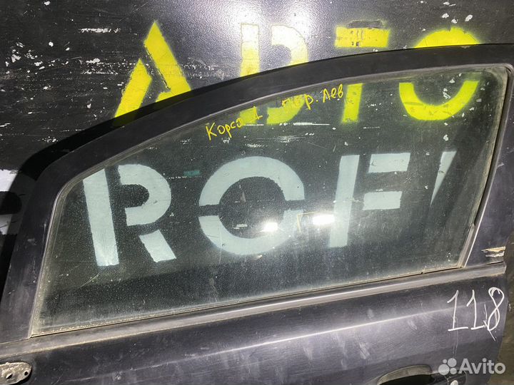 Стекло двери передней левой Opel Corsa D