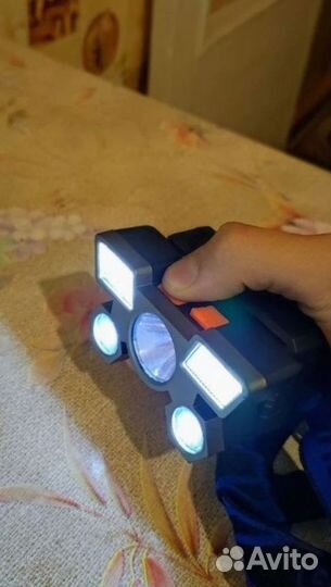 Фонарик налобный аккумуляторный