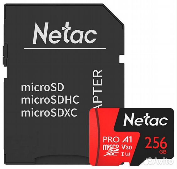 Карта памяти Netac microsdxc 256 гб Class 10