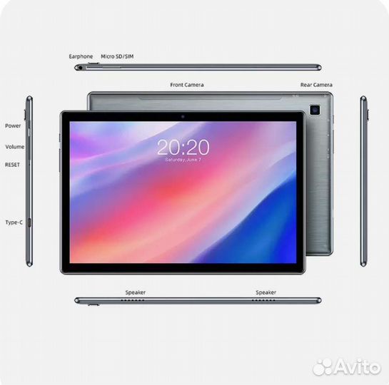 Планшет Teclast P20HD 4/64GB 10.1
