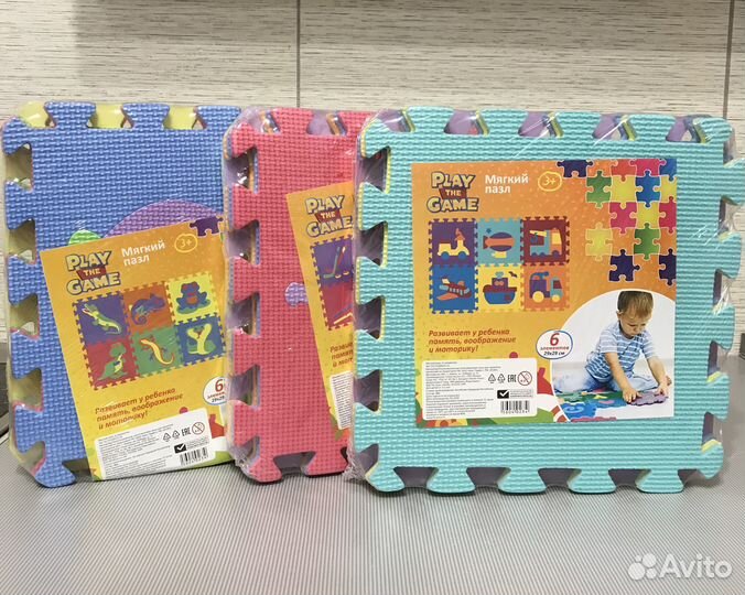 Мягкий коврик пазл новый