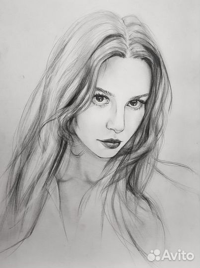Портрет по фото карандашом