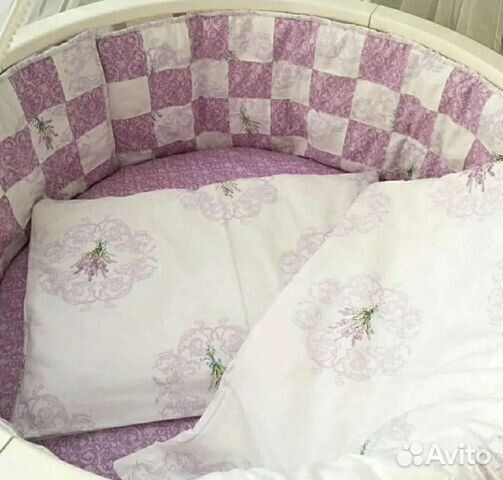 Разные бортики в детскую кроватку для девочки