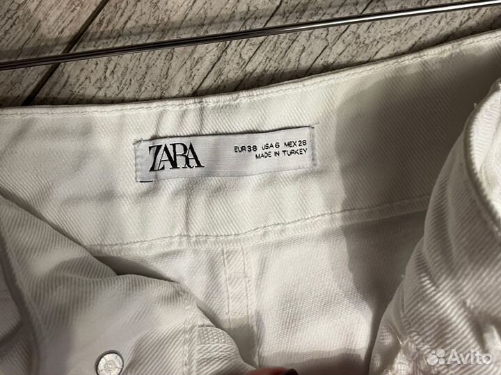 Джинсовые шорты zara 38