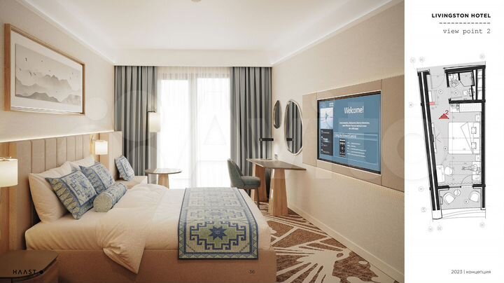 3-к. апартаменты, 65 м², 5/11 эт.