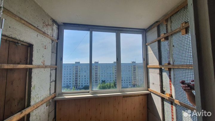 Раздвижные алюминиевые окна бу