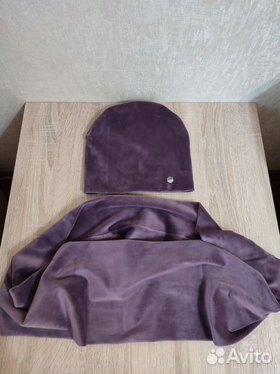 Комплект шапка и снуд женский