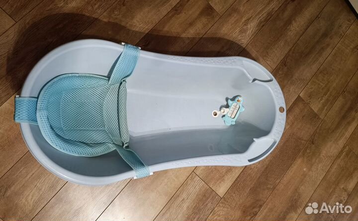 Детская ванночка+гамак для купания+термометр