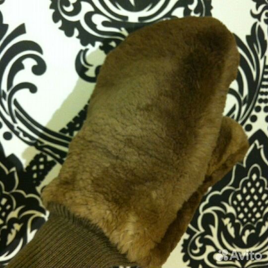 Варежки из меха бобра (новые)