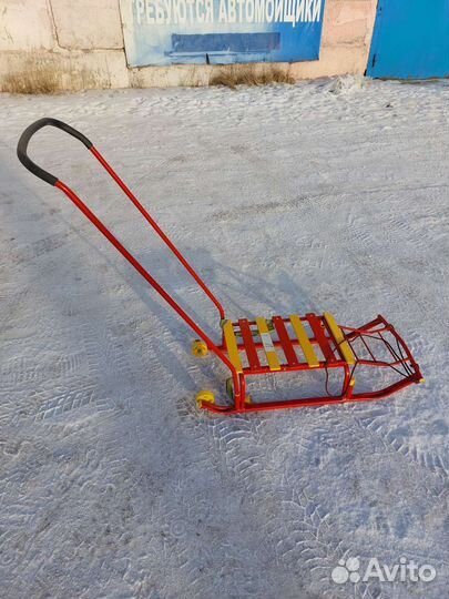 Детские санки с колесами