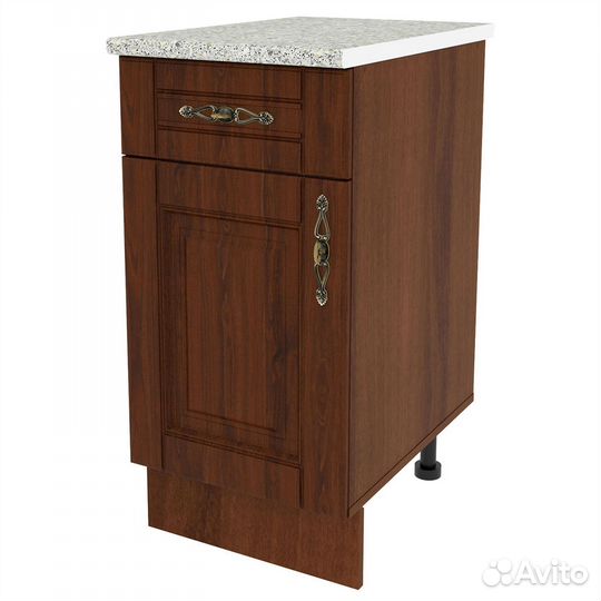 Кухонный модуль напольная тумба орех с ящиком, Оре