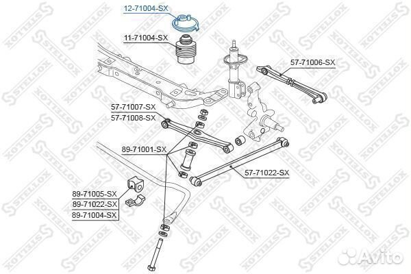 Опора амортизатора заднего mazda 323 all 89-94