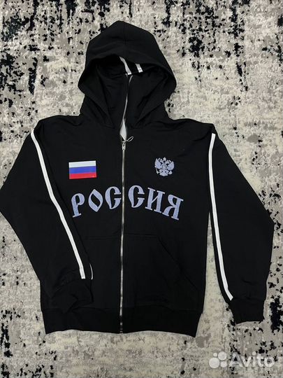 Зип худи с балаклавой Россия