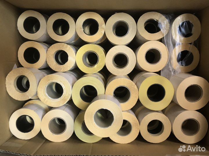 Термоэтикетки эко 75х120 58х40 белые все размеры