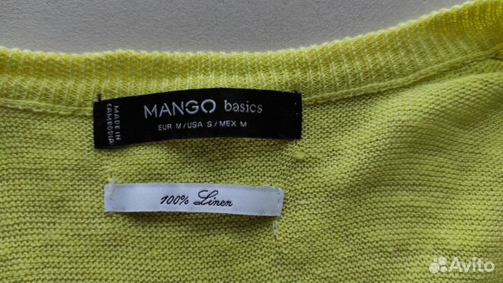 Льняной джемпер Mango