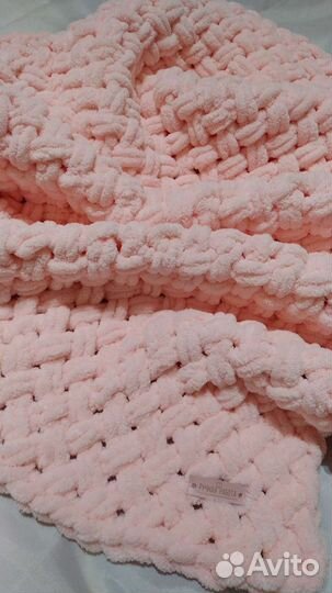 Плед детский вязаный ручная работа