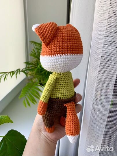 Лисенок (вязаные игрушки амигуруми крючком)