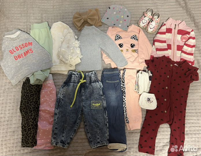 Вещи пакетом на девочку 80-86