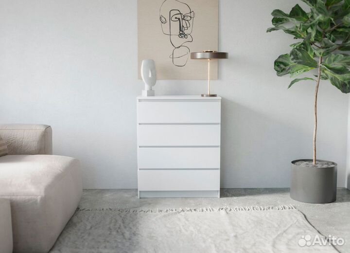 Комод Мори мк 800.4 Белый