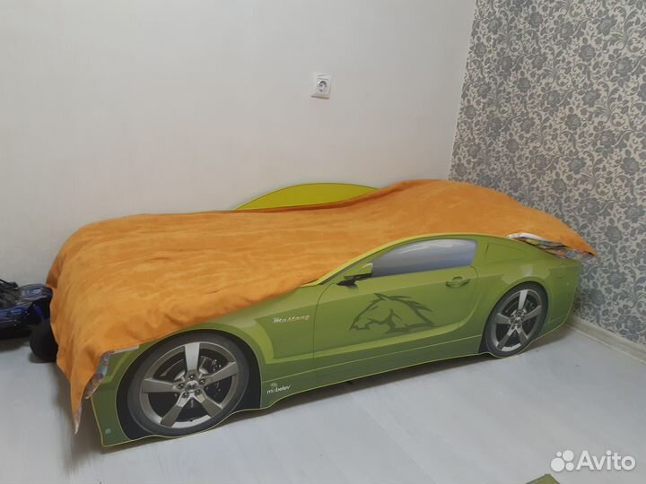 Комод детский с Кроваткой Машина