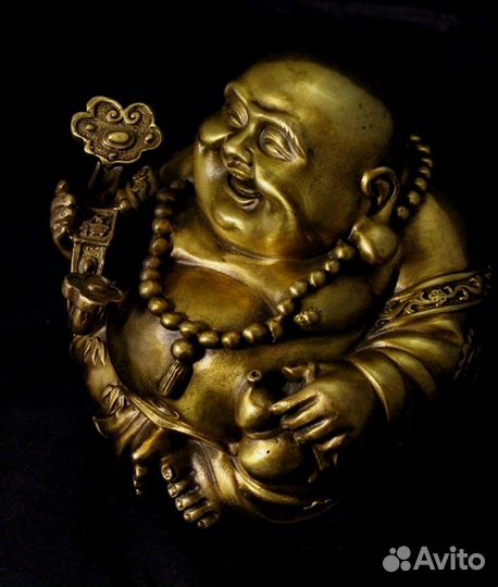 Будда Хотэй - Китайская статуэтка из Бронзы ru*254