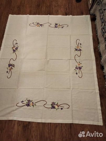 Скатерть лен СССР новая