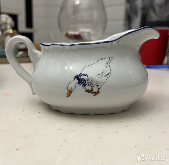 Сосусник Гуси чешский фарфор