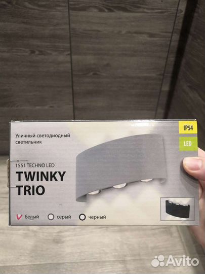 Новый светильник 1551 Techno LED twinky trio