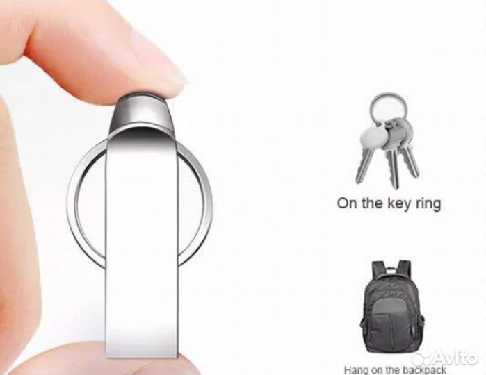 USB флешка 128 GB новая металл