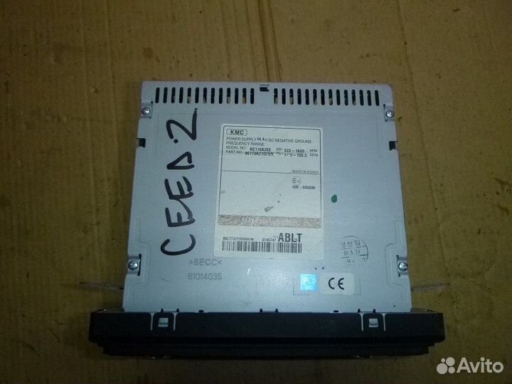 Магнитола KIA ceed II 2012-2018