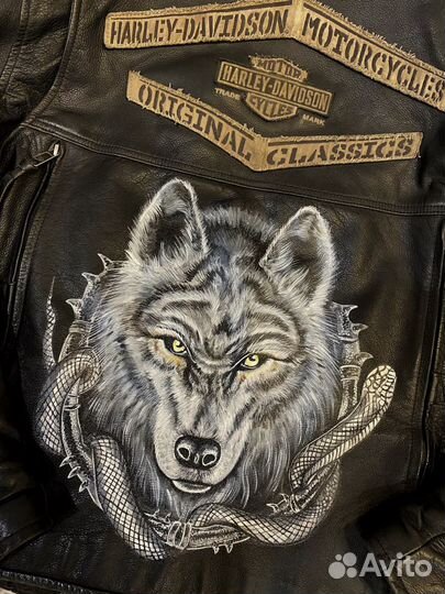 Роспись одежды, кожа/кожзам