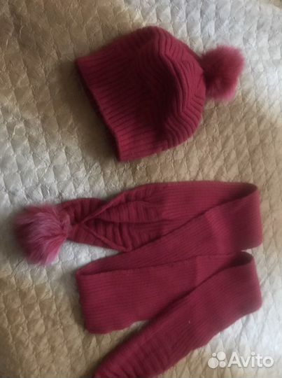 Комплект шапка и шарф