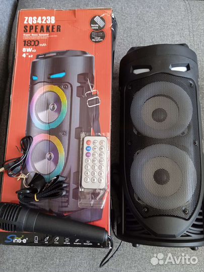 Беспроводная блютуз колонка 40см новая