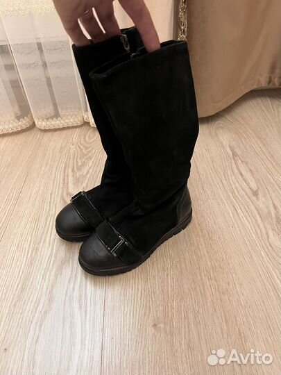 Сапоги зимние натуральные на девочку 32 размер