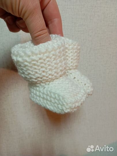 Пинетки вязаные детские