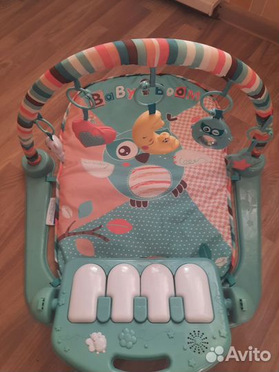 Музыкальный развивающий коврик с пианино