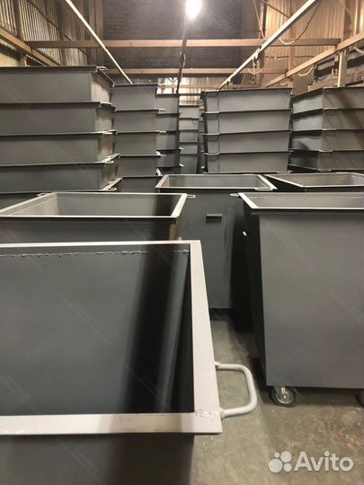 Мусорный контейнер из металла 0,75 м3 Арт kk7641