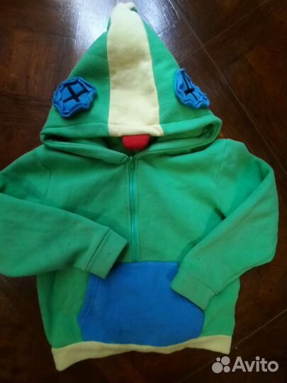 Толстовка детская Леон Brawl Stars Бравл старс 7л