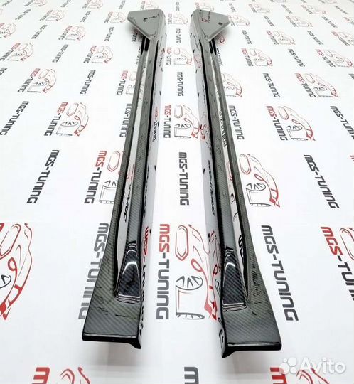 Пороги на BMW M4 G82 M Performance карбон