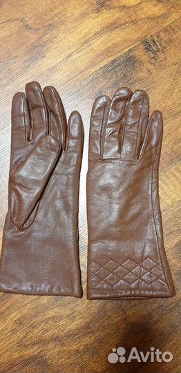 Перчатки кожаные