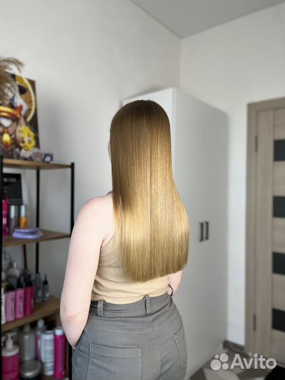 Кератиновое выпрямление волос