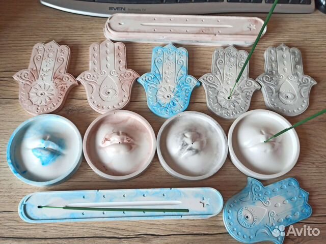 Изделия из гипса.Подставка для благовоний