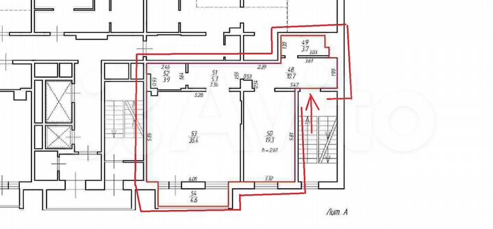 Апартаменты - Офис, 83 м²