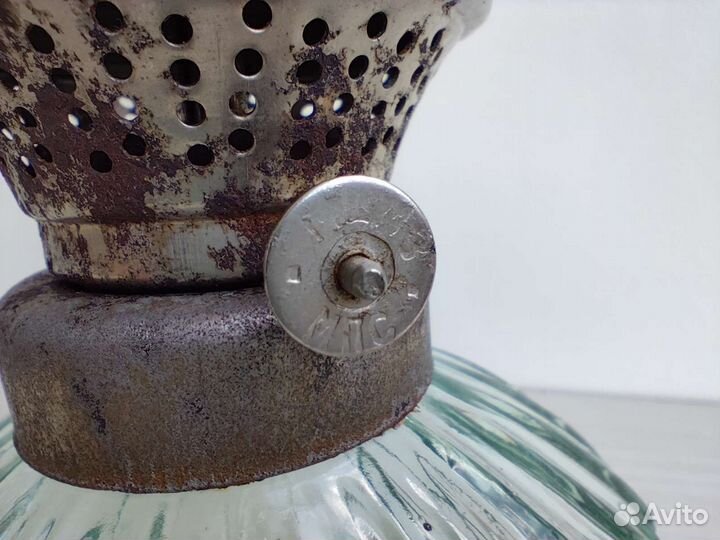 Антикварная керосиновая масляная лампа