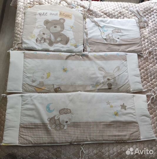 Бортики в детскую кроватку бу