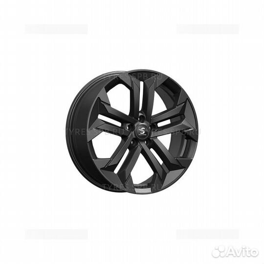 Литые диски 7.5x19 5x108 63.35 ET46 скад KP015 Fury black