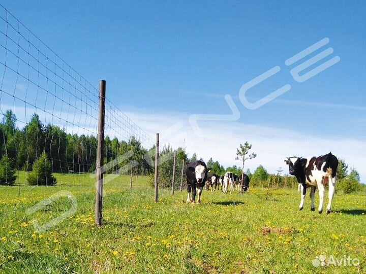 Столб d48*1,2 мм для шарнирной/фермерской сетки