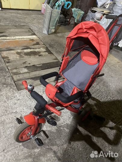 Трехколесный велосипед с родительской ручкой