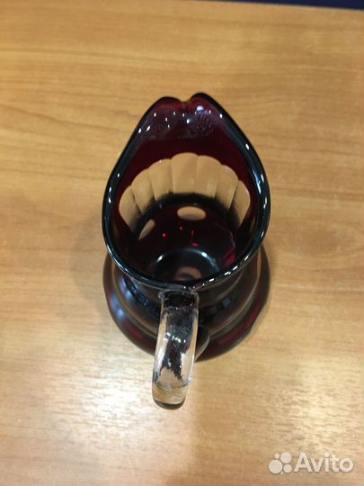 Кувшин марганцевое стекло Горох 50 гг винтаж СССР